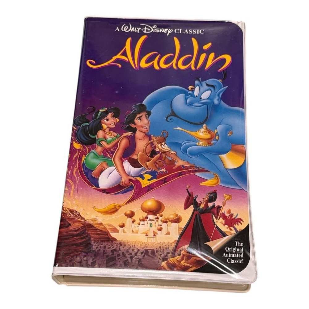 Disney Aladdin VHS Tape Walt Disney Black Diamond 1993 Animated Movie NTSC